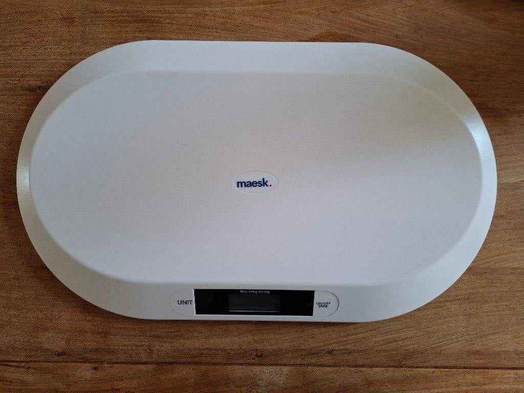 Baby weegschaal Maesk ZO GOED ALS NIEUW, Witgoed en Apparatuur, Weegschalen, Ophalen, 1 tot 500 gram, Personenweegschaal, 10 tot 50 kg