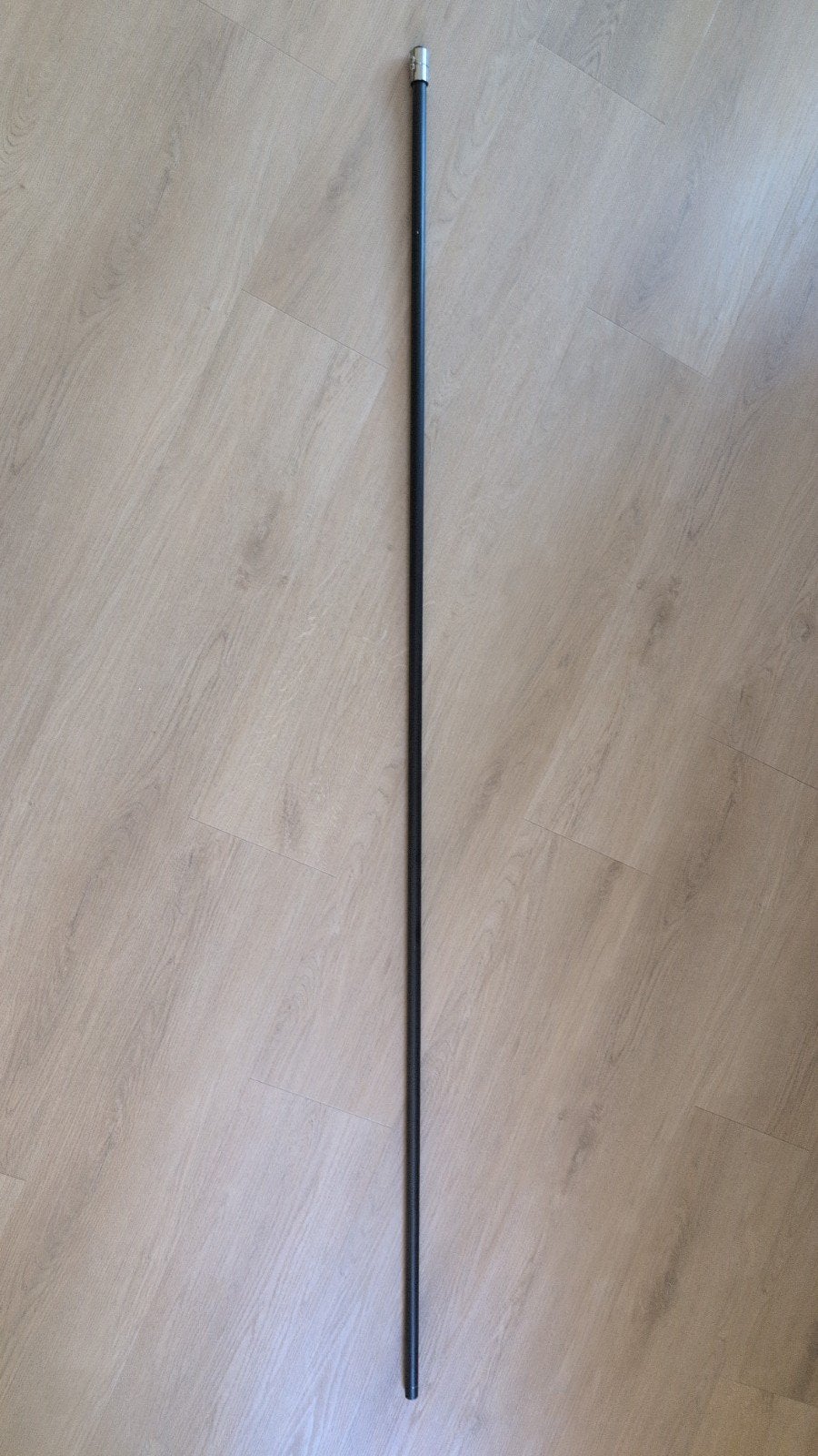 Metalen gordijnroede 193 cm incl bevestiging, Ophalen, Zwart