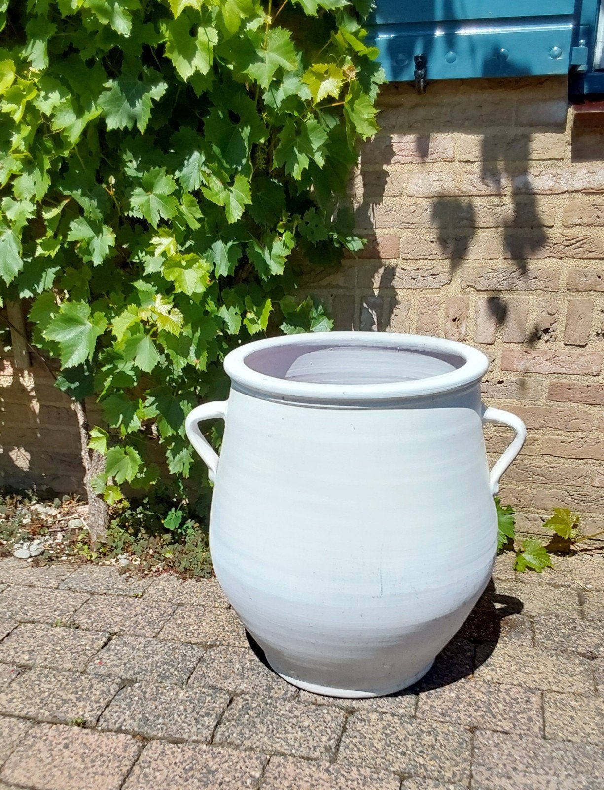 Grote stenen sierpot, Ophalen, Steen, Rond, 30 tot 60 cm