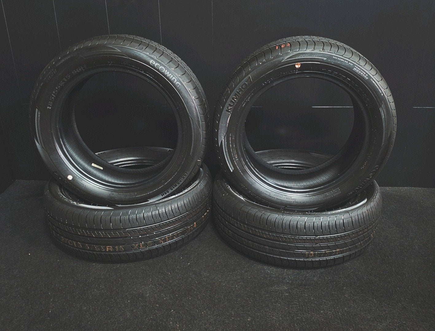 185 55 R15 15 Kumho ecowing DEMO zomerbanden, 15 inch, Nieuw, Band(en), Kumho