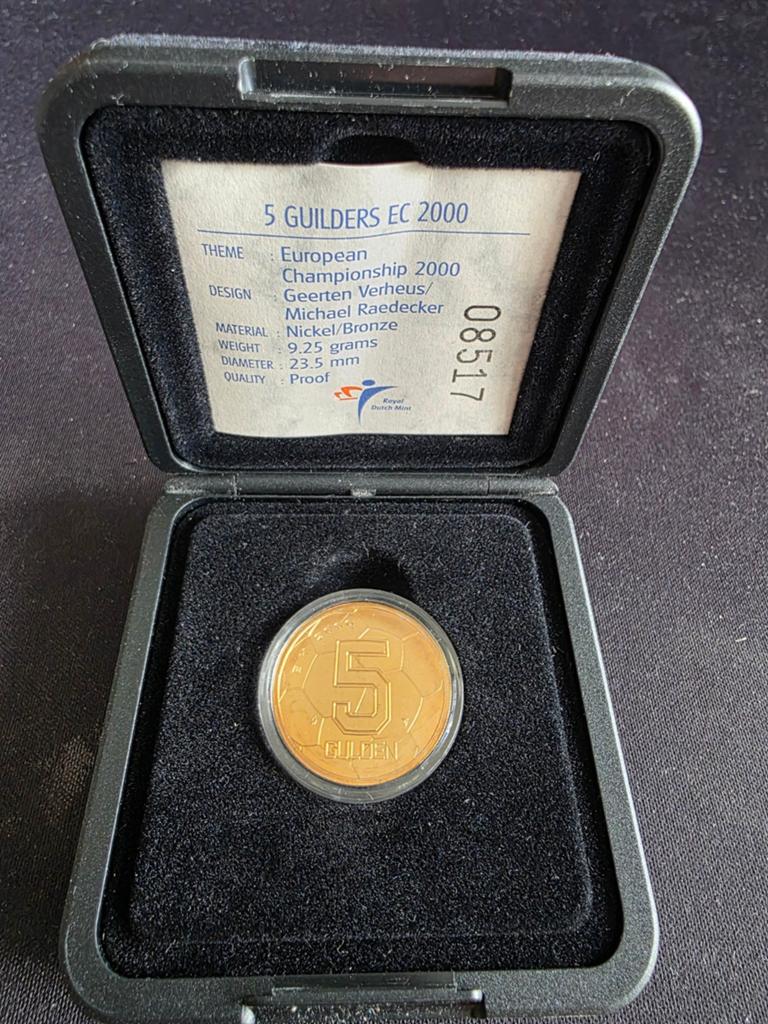 EK 2000 5 Gulden munt, Ophalen of Verzenden, Koningin Beatrix, 5 gulden, Losse munt