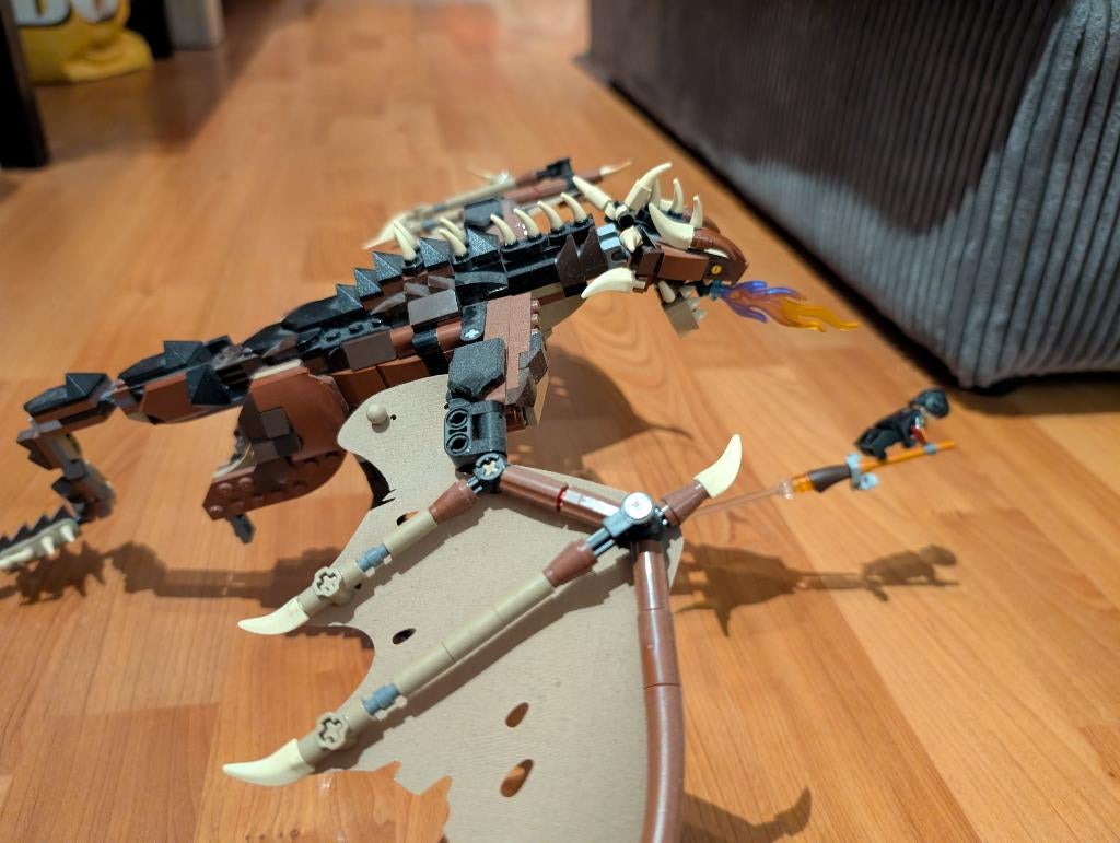 LEGO 76406 Hongaarse Hoornstaart draak helemaal compleet, Gebruikt, Lego, Harry Potter, Ophalen of Verzenden