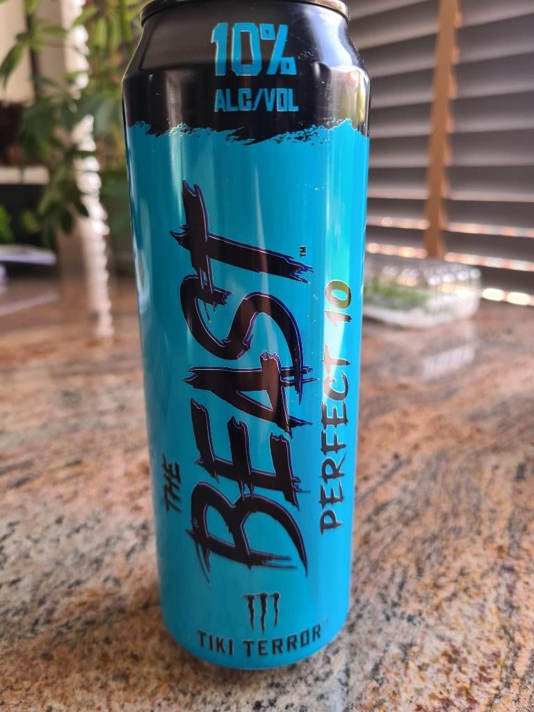 MONSTER ENERGY: THE BEAST PERFECT 10 TIKI TERROR.10% alc., Verzamelen, Ophalen of Verzenden, Nieuw, Overige, Overige merken