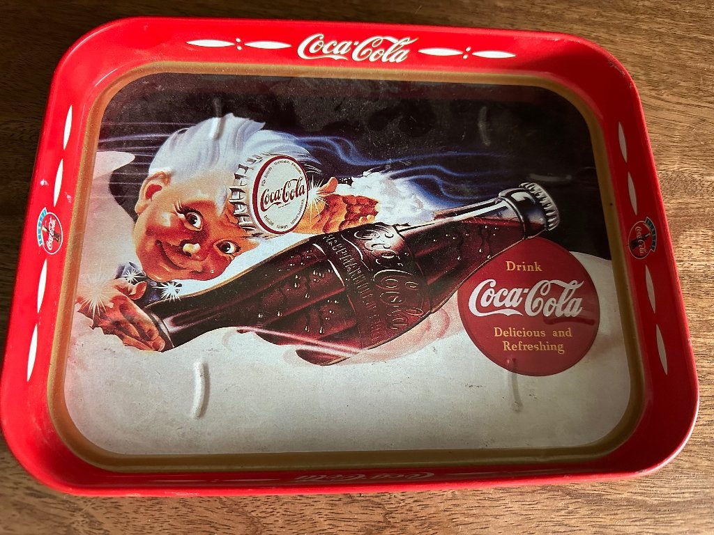 Dienblaadje Coca Cola, Ophalen of Verzenden, Zo goed als nieuw, Gebruiksvoorwerp