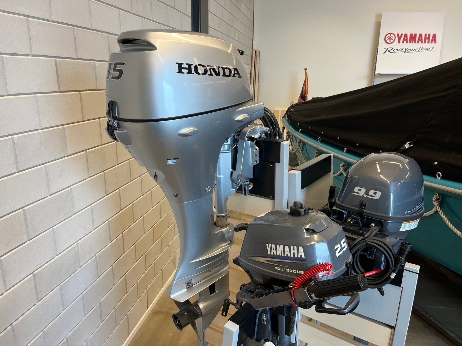 Honda 15 pk buitenboordmotor | 2022 | langstaart-elektrisch, Watersport en Boten, Ophalen, Gebruikt, Benzine, 10 tot 30 pk