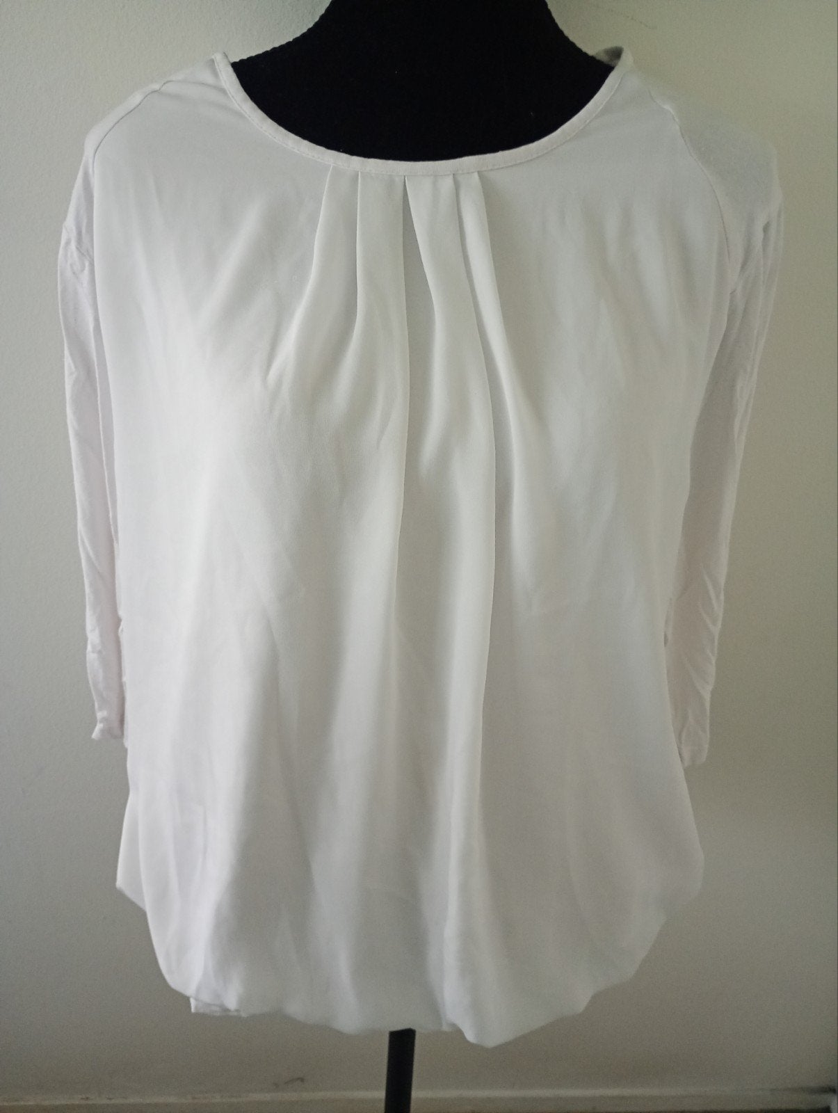 Frank Walder Blouse Maat 48, Wit, Maat 46/48 (XL) of groter, Ophalen of Verzenden, Zo goed als nieuw