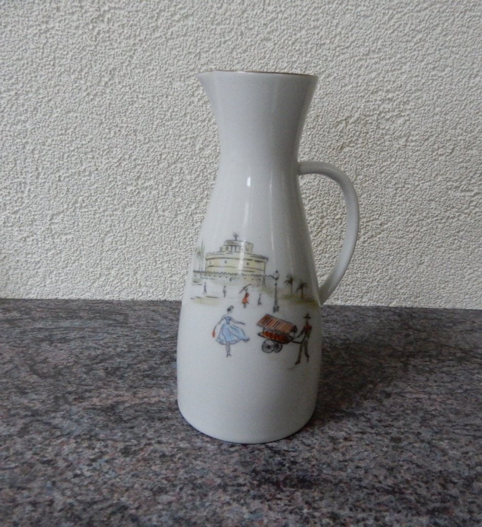 Kannetje, vaasje, Fürstenburg, mooie afbeelding, oud, Ophalen of Verzenden
