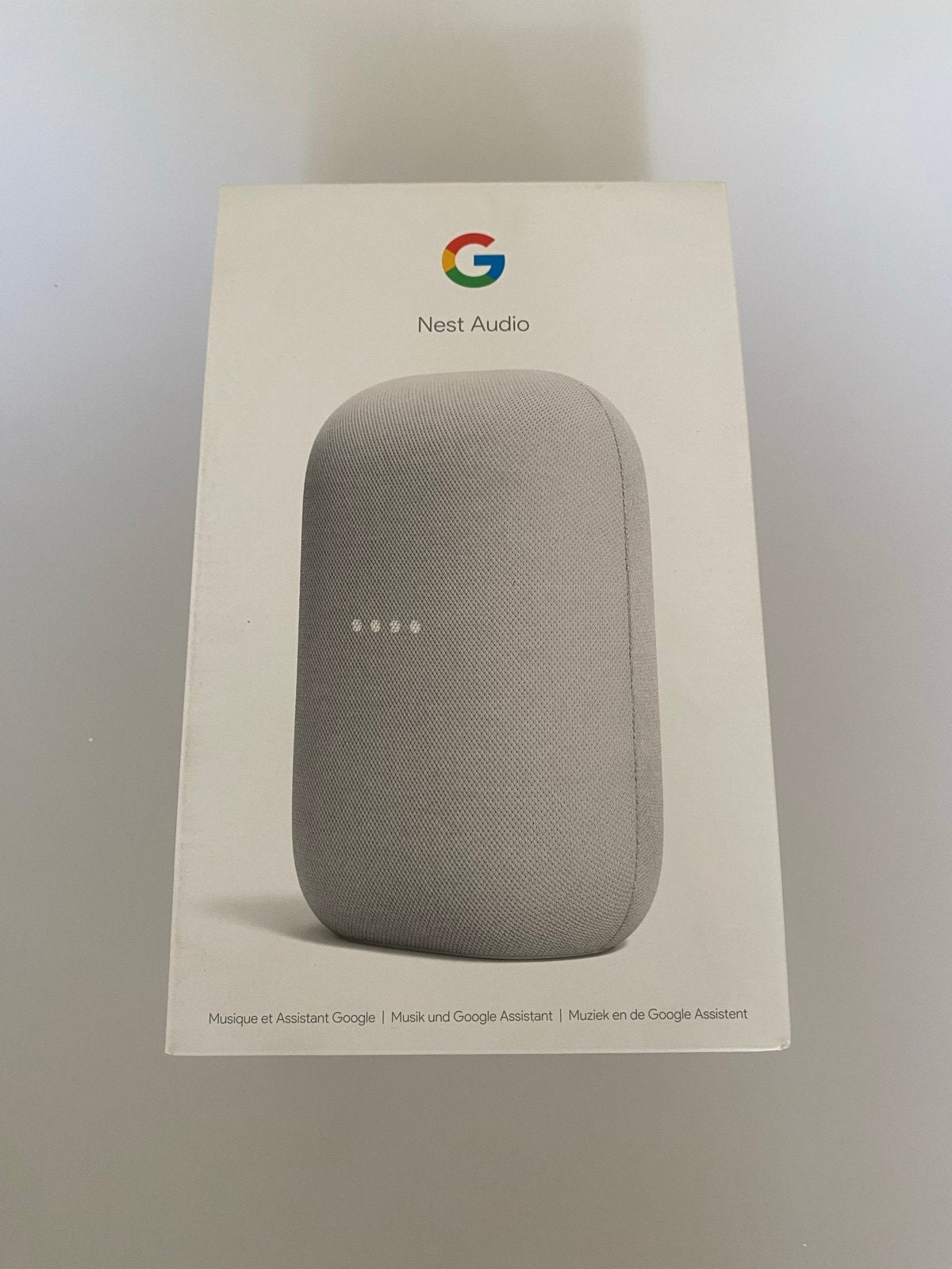 Google Nest Audio Chalk - Slimme Speaker, Audio, Tv en Foto, Luidsprekers, Overige merken, 8013XG, Overige typen, Ophalen of Verzenden