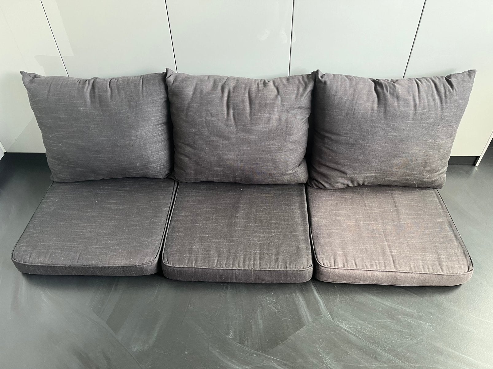 Kussenset voor tuinbank/loungeset (3 zitplaatsen), Ophalen, Overige materialen, Gebruikt, 3 zitplaatsen