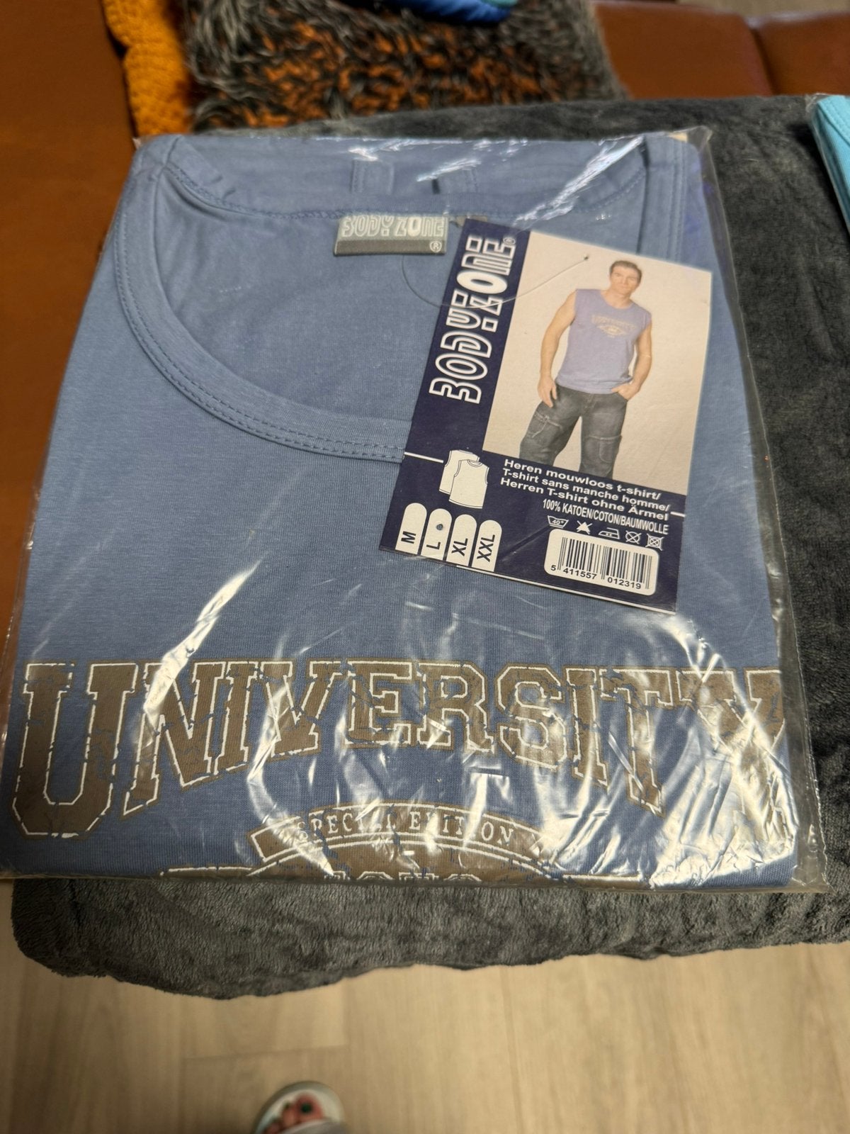Heren- T-Shirts 2 stuks, Ophalen of Verzenden, Nieuw, Maat 52/54 (L), Blauw