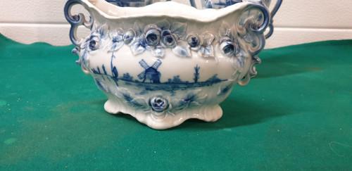 kaststel antiek zeldzaam delfts blauw 3-delig, Antiek en Kunst, Ophalen of Verzenden