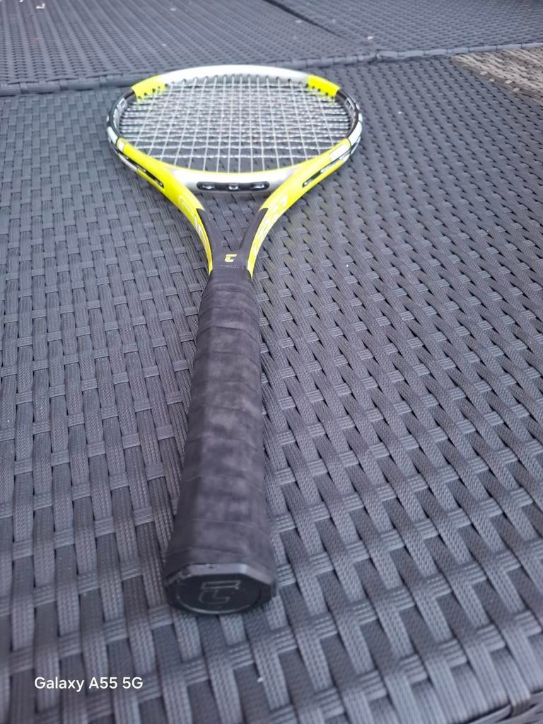 Tyger Tennisracket - Geel/Zwart - Gripmaat L3, Gebruikt, Luger Sports, Racket, Onbekend, raadpleeg productverpakking