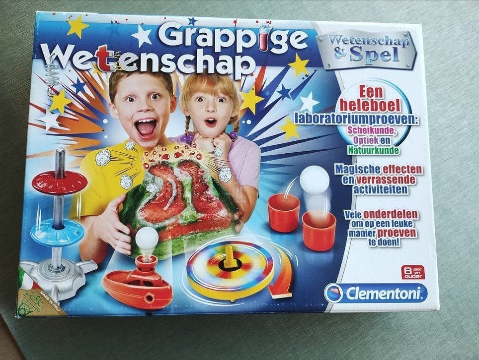 Grappige wetenschap - Clementoni, Ophalen of Verzenden, Zo goed als nieuw, Ontdekken