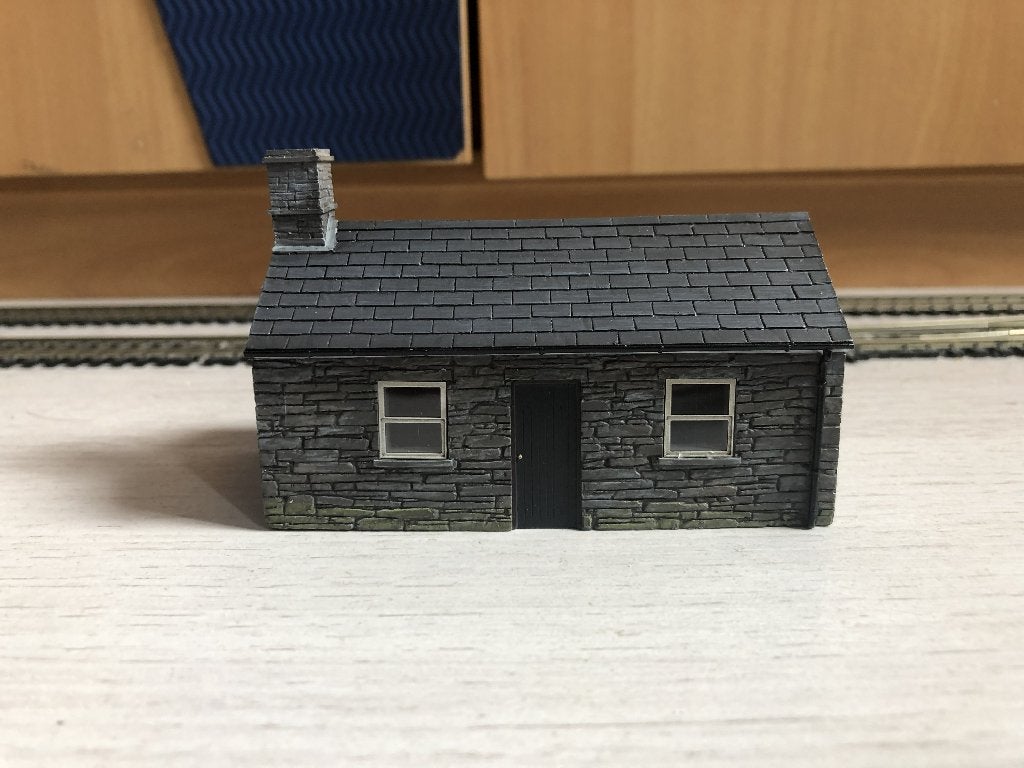 Scenecraft Narrow Gauge Slate Worker's Cottage 44-0108, Overige merken, Gelijkstroom of Wisselstroom, Brug, Tunnel of Gebouw, Nieuw