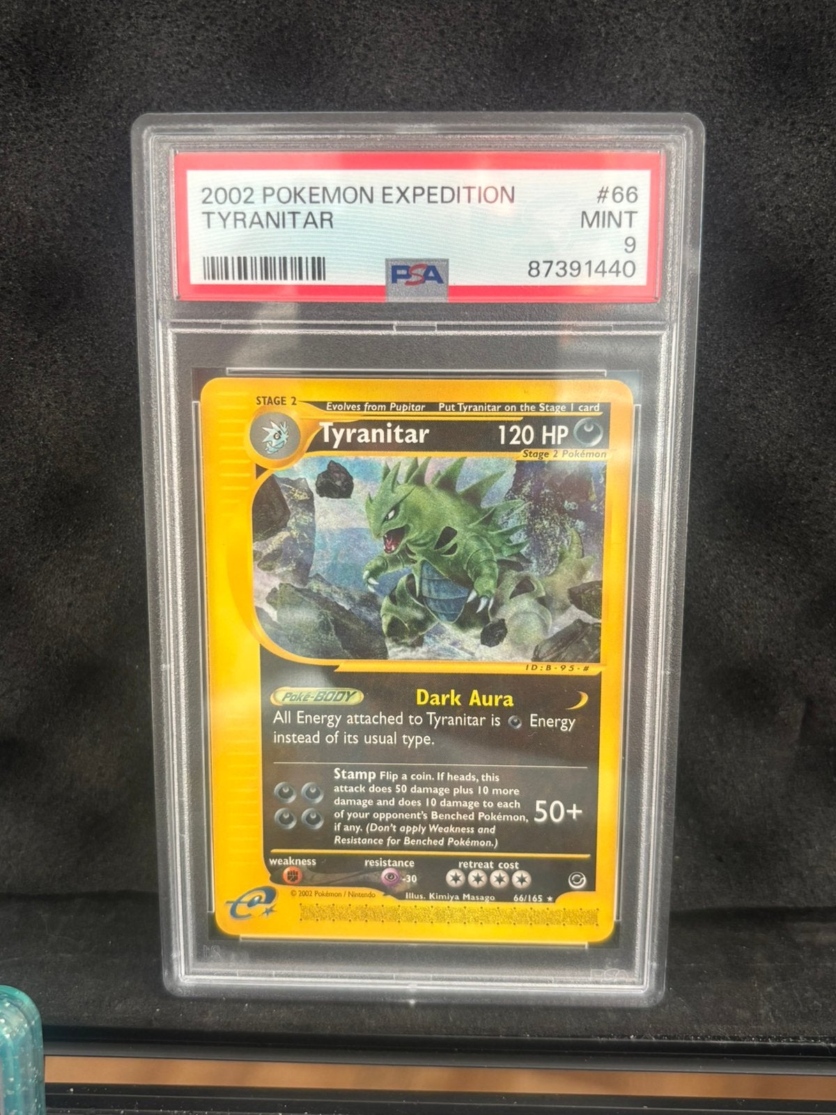 Tyranitar 66 Expedition PSA 9, Ophalen of Verzenden, Zo goed als nieuw