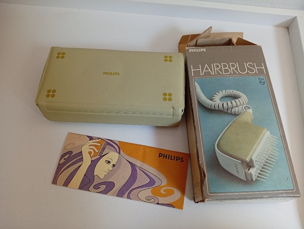 Philips hairbrush HP4416 Jaren '70, Ophalen of Verzenden, Zo goed als nieuw, Föhn of Haardroger