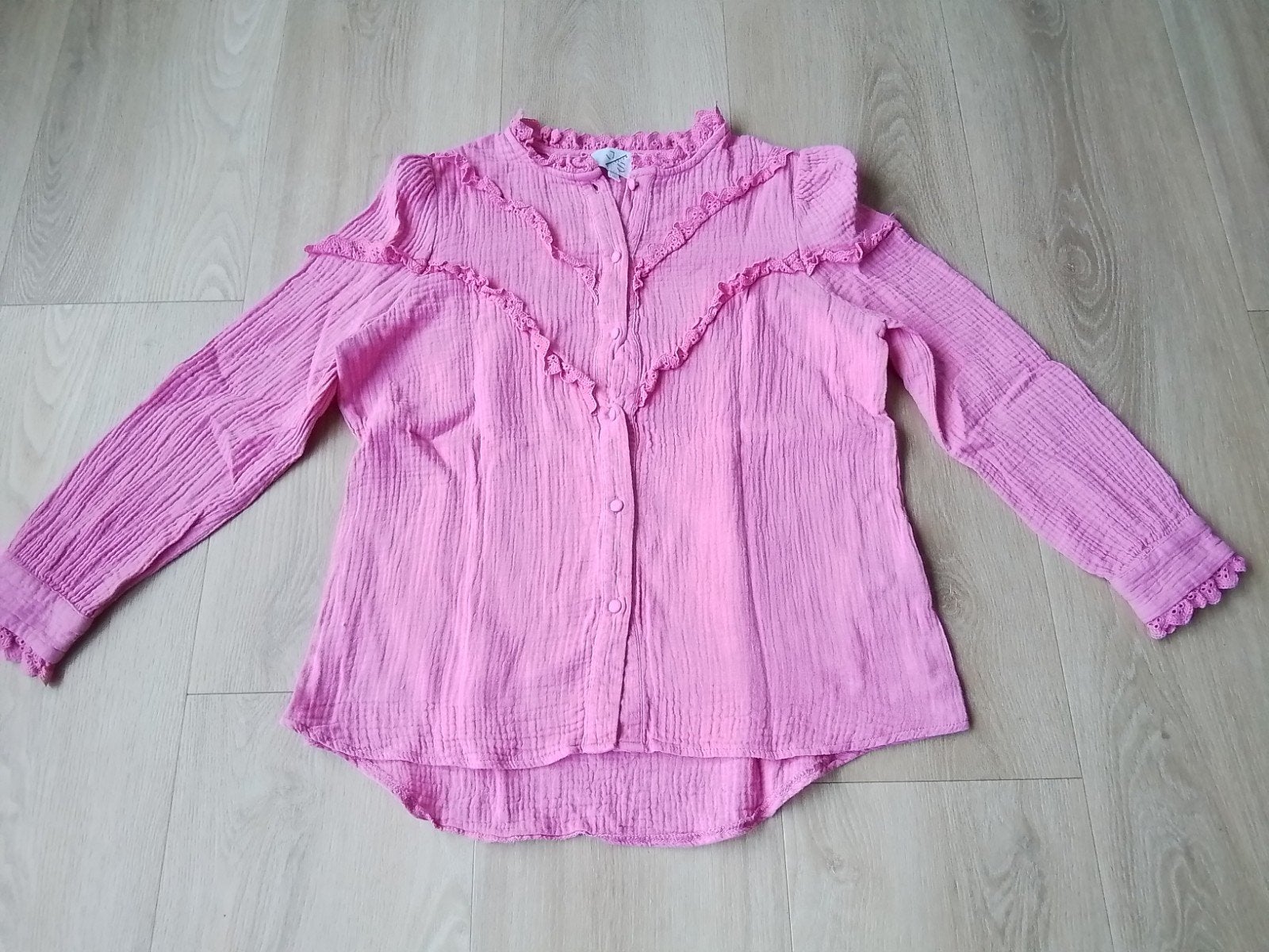 roze bloes J/S draagmaat 158-164, J/D, Meisje, Overhemd of Blouse, Ophalen of Verzenden