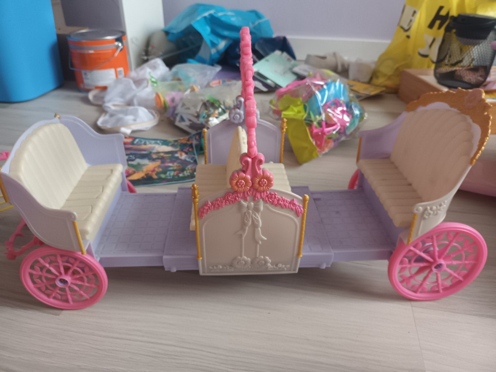 barbie paard en koets, Ophalen of Verzenden, Gebruikt, Barbie