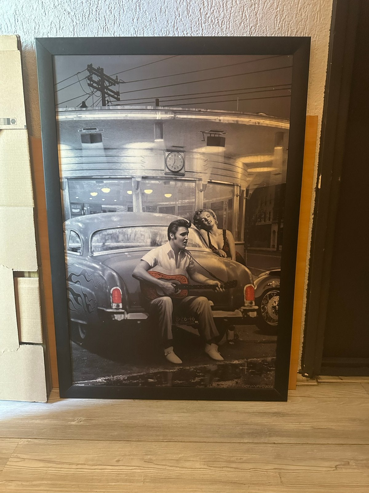 Elvis Presley & Marilyn Monroe Diner Poster, Ophalen, Gebruikt, Foto of Poster, 75 – 100
