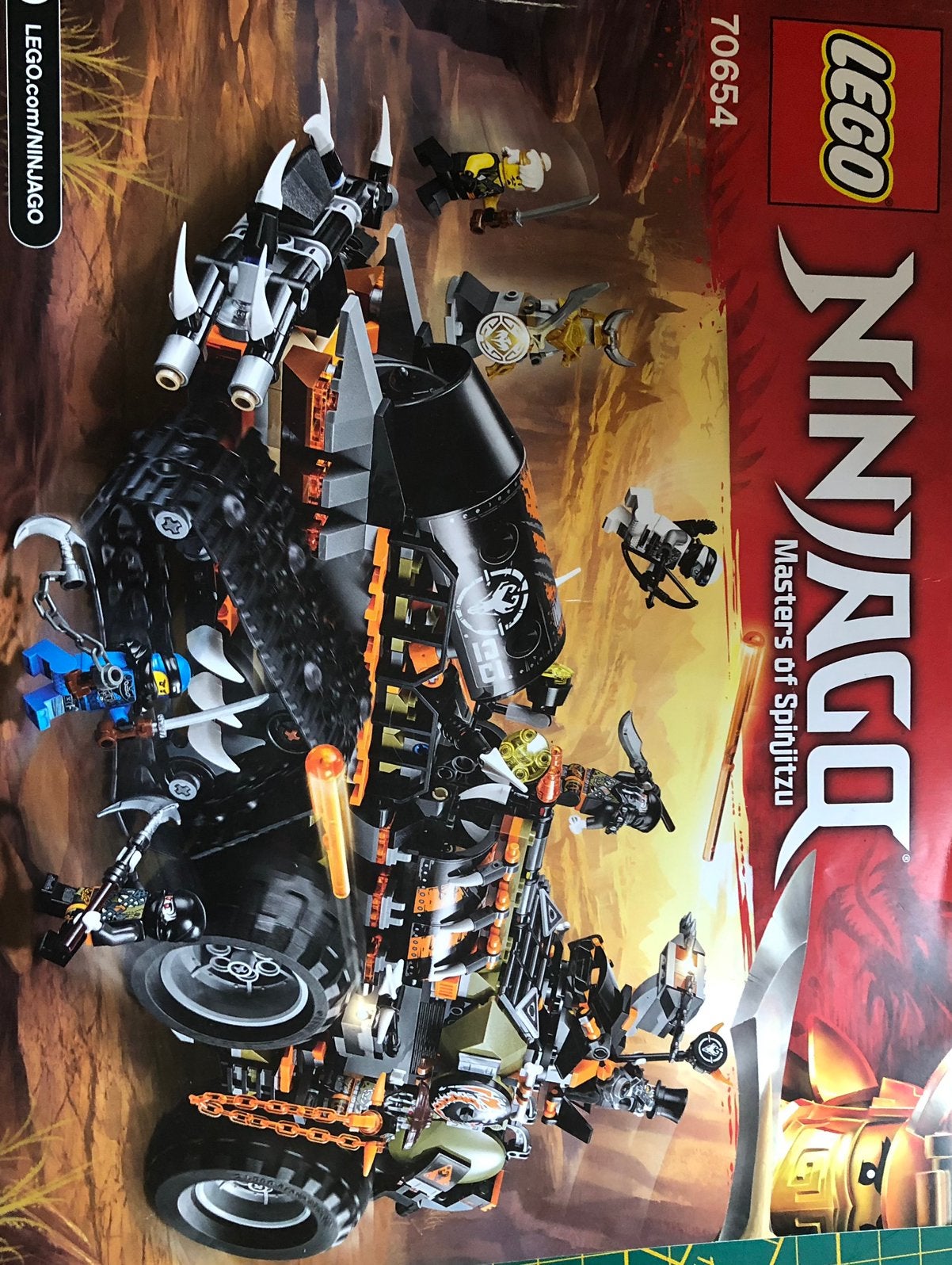 Lego set Ninjago 70654, Gebruikt, Lego, Ophalen of Verzenden, Inclusief minifiguren