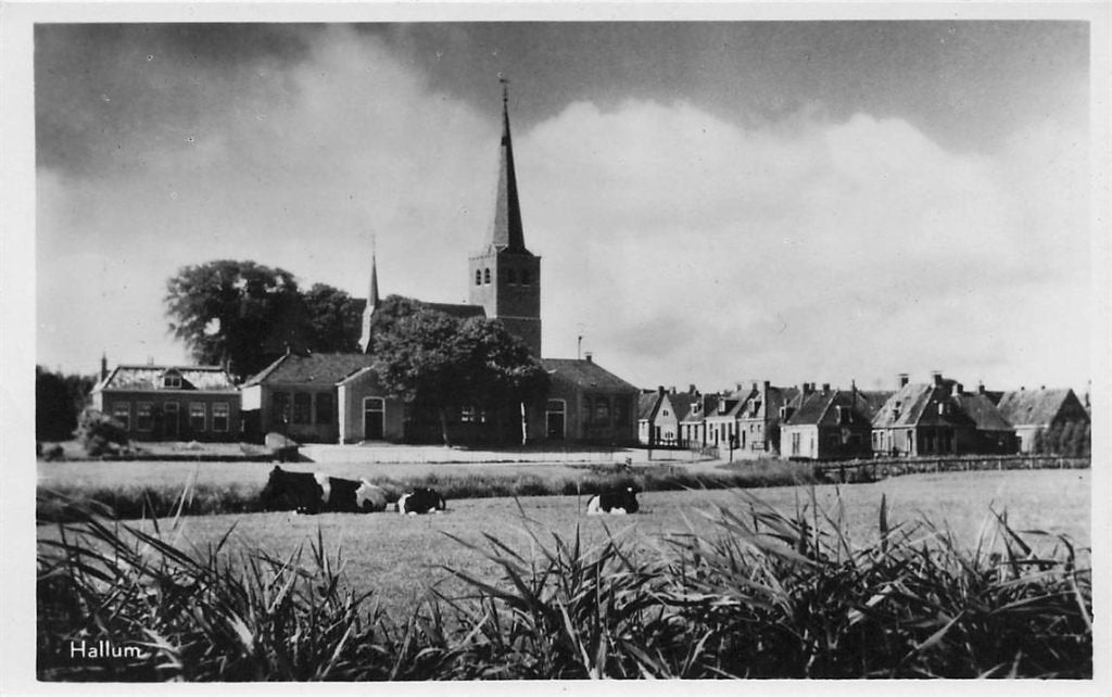 703-030-003 Hallum, Verzamelen, Ansichtkaarten | Nederland, Verzenden, Voor 1920, Friesland