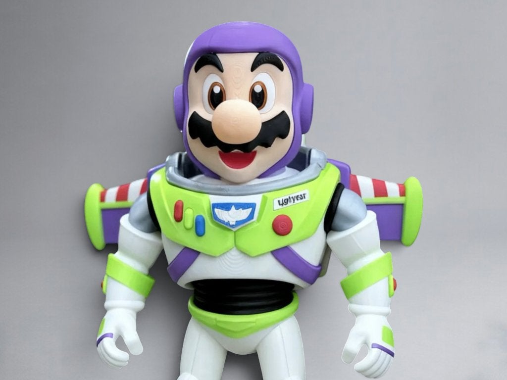 Mario als Buzz Lightyear – 30 cm - Fan Art