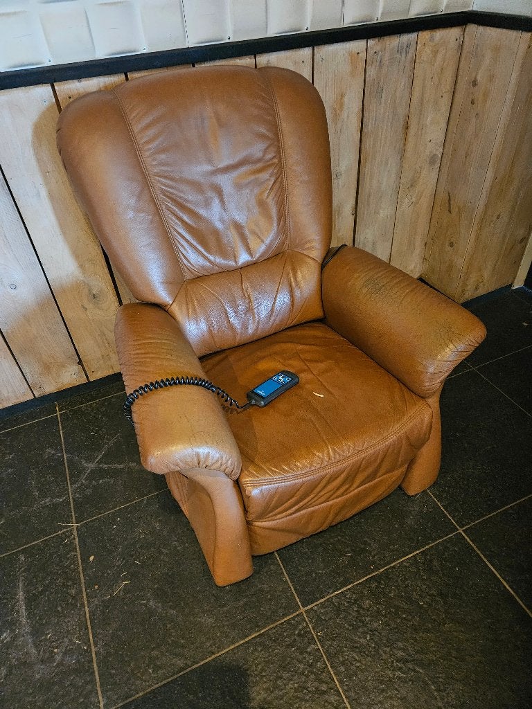 relax stoel gratis, Ophalen, Gebruikt, Bruin, Eén