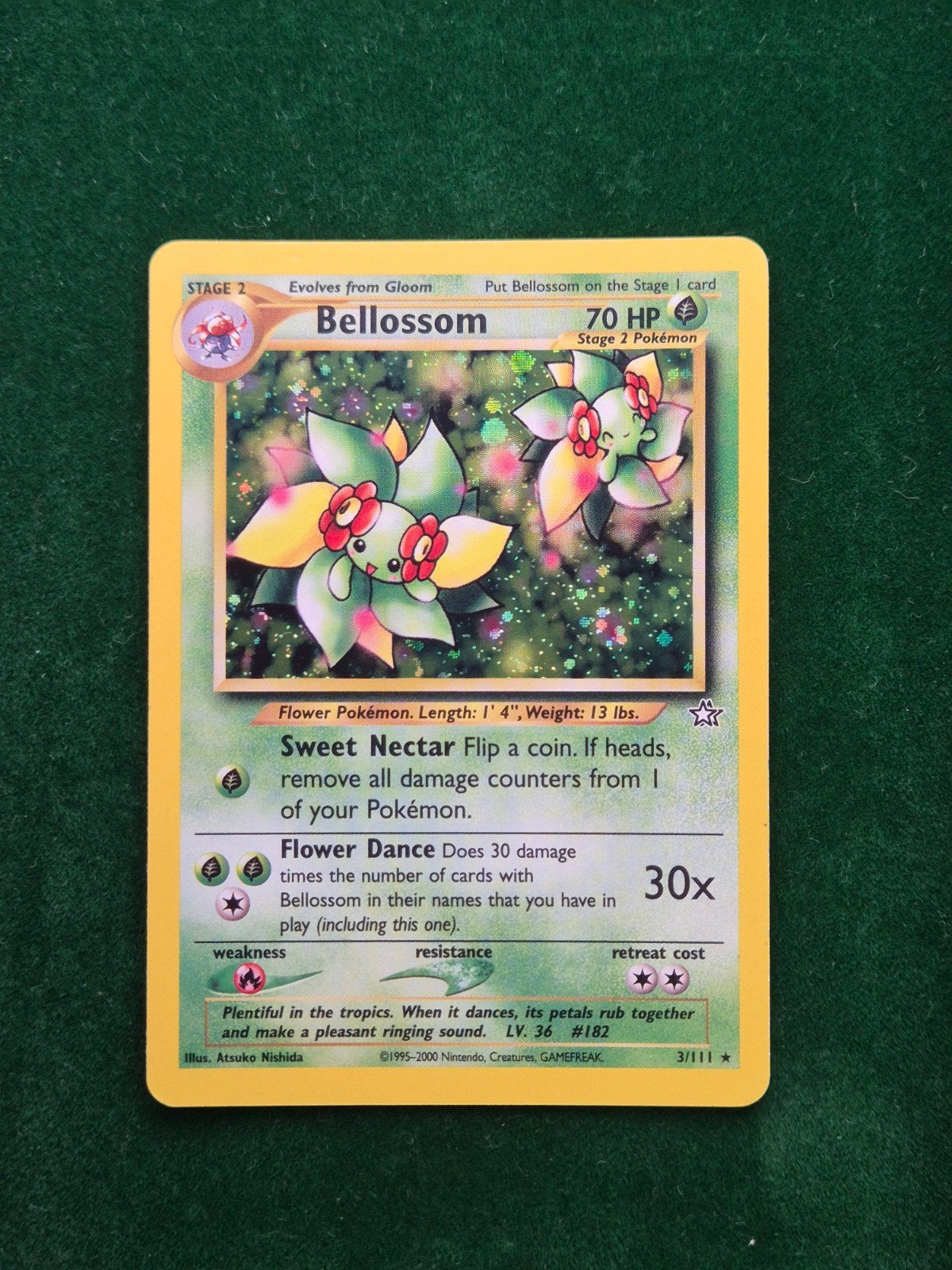 Bellossom - Neo Genesis 3/111, Verzenden, Zo goed als nieuw, Losse kaart, Foil