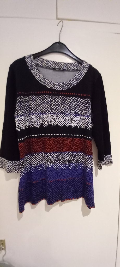 Gerry Weber damesshirt driekwart mouw maat 42 en maat 44., Ophalen of Verzenden, Gedragen, Maat 42/44 (L), Zonder mouw