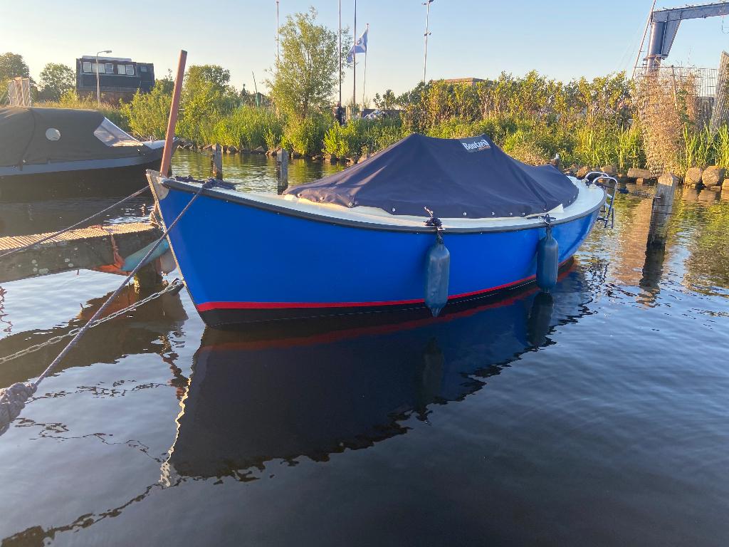 Boot, Gebruikt, Buitenboordmotor, Biminitop, Polyester