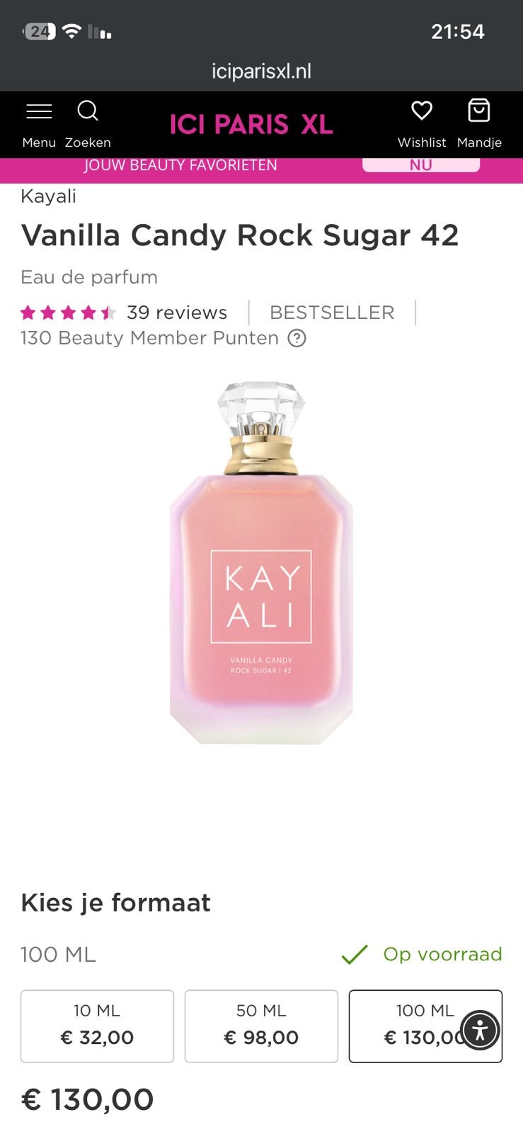KAY ALI, Sieraden, Tassen en Uiterlijk, Uiterlijk | Parfum, Ophalen of Verzenden, Zo goed als nieuw