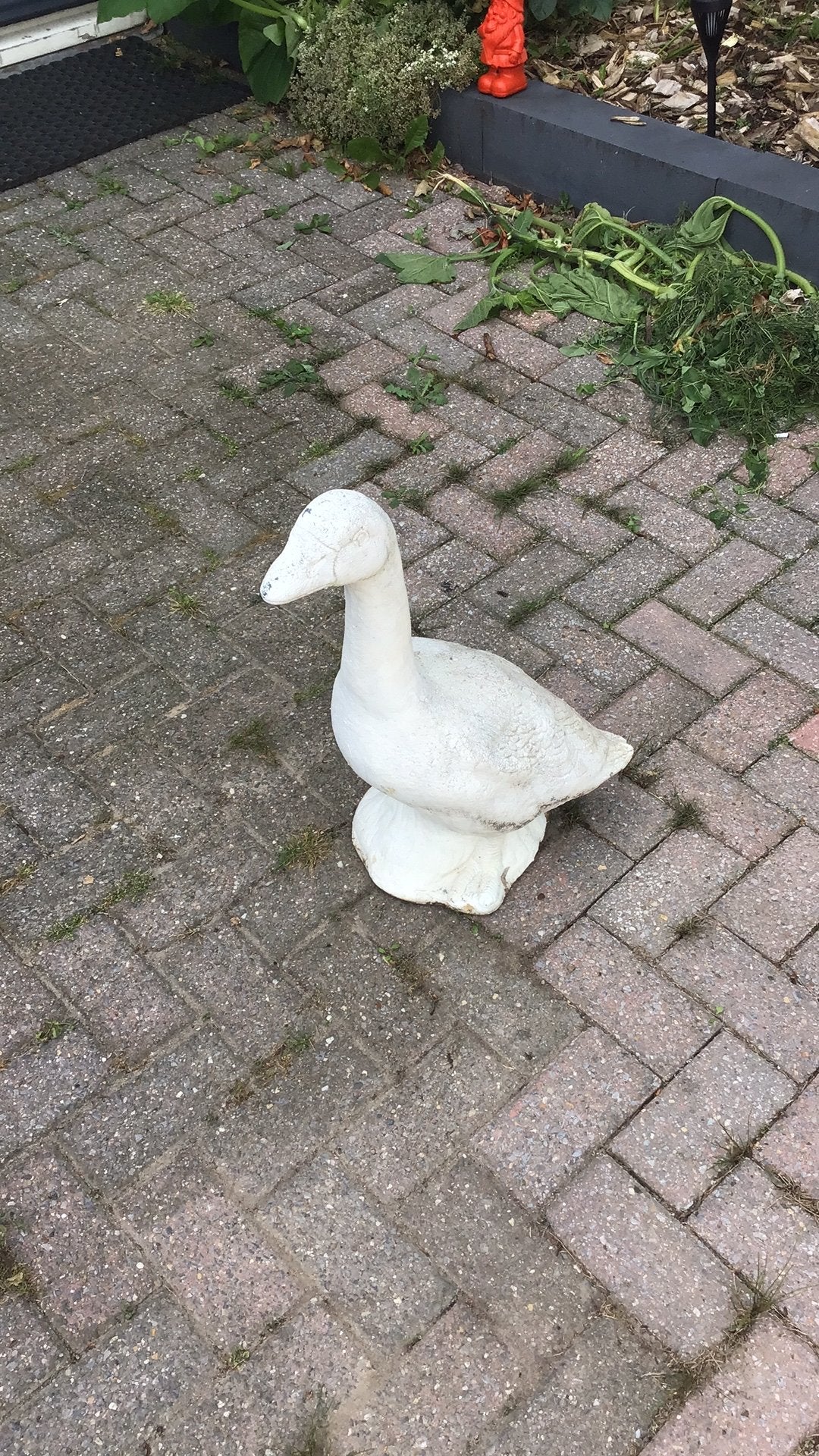 Betonnen gansbeeld 60 cm, Tuin en Terras, Tuinbeelden, Ophalen of Verzenden, Dierenbeeld
