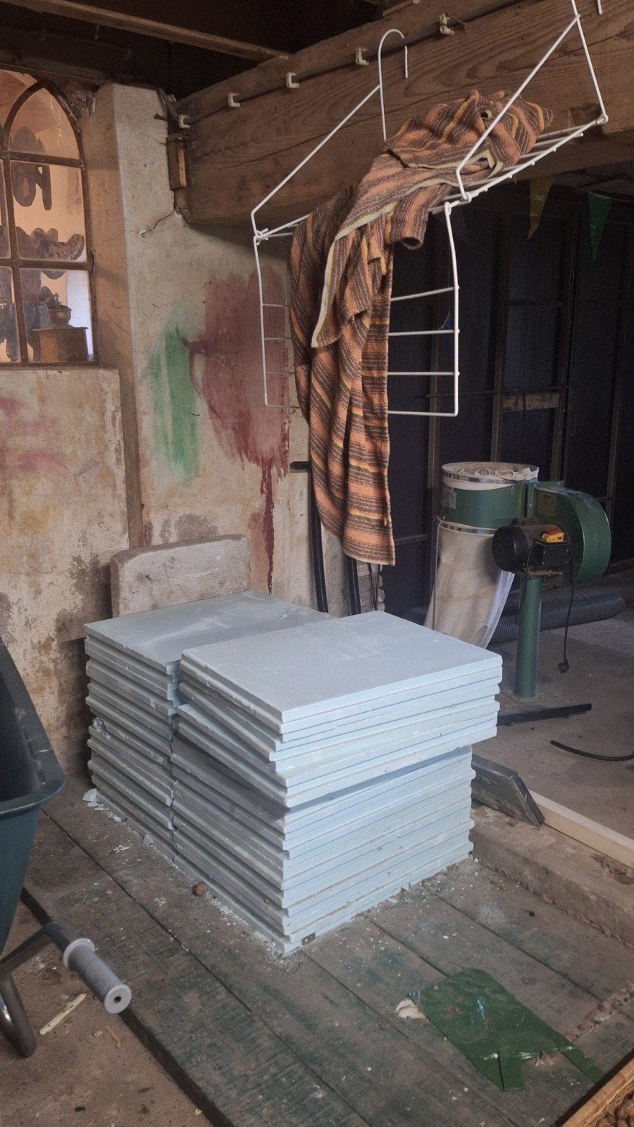 Gipsblokken groen 640x500, Doe-het-zelf en Verbouw, Ophalen, Nieuw, Bakstenen