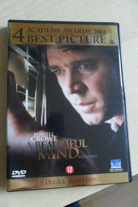A beautiful mind [2944], Cd's en Dvd's, Dvd's | Drama, Zo goed als nieuw, Alle leeftijden, Ophalen of Verzenden