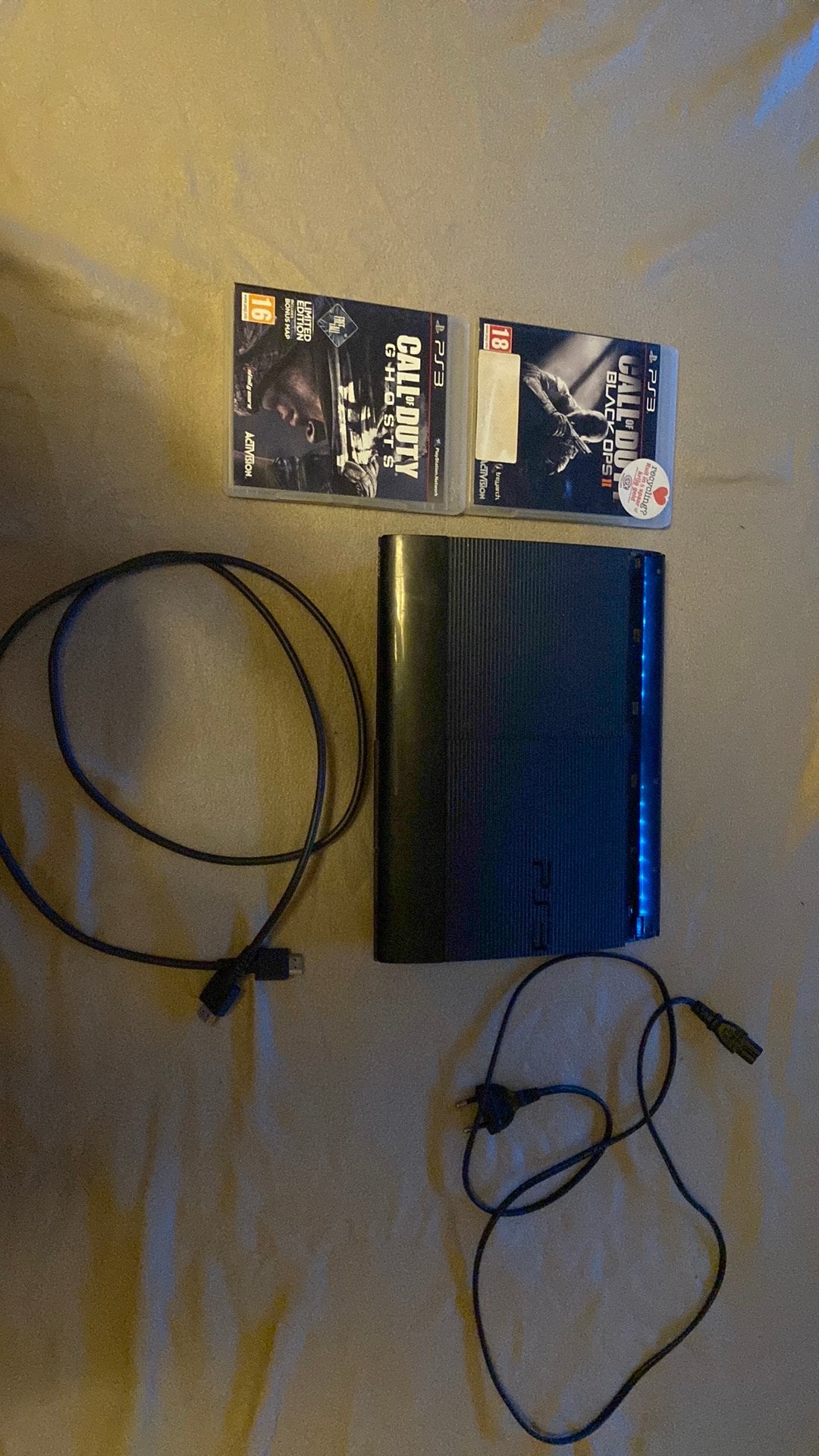 PlayStation 3 Slim met Call of Duty games, Ophalen, Zonder controller, 120 GB, Slim