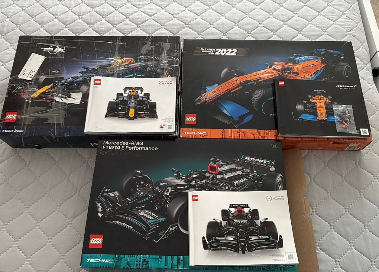 Lego technic fomrule 1 sets, 3 stuks compleet met doos, Ophalen, Compleet, Lego, Zo goed als nieuw