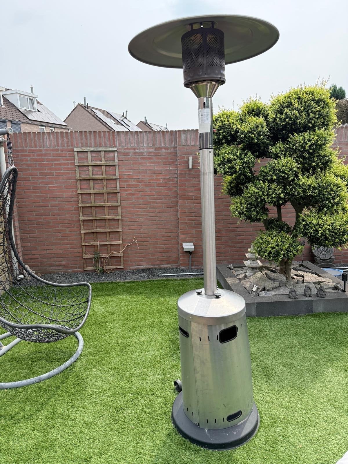Enders Cosystand Edelstaal Profi Terrasverwarmer, Ophalen, Gebruikt, Gas, Vloer