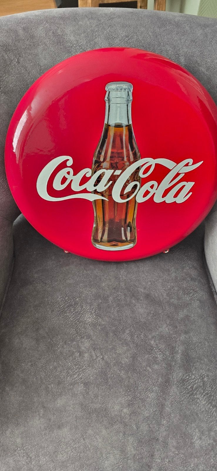 Vintage Coca-Cola reclamebord , 40 cm, Ophalen of Verzenden