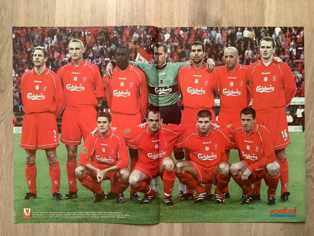 Posters Liverpool FC Begin Jaren 2000, Ophalen of Verzenden, Zo goed als nieuw, Buitenlandse clubs, Poster, Plaatje of Sticker