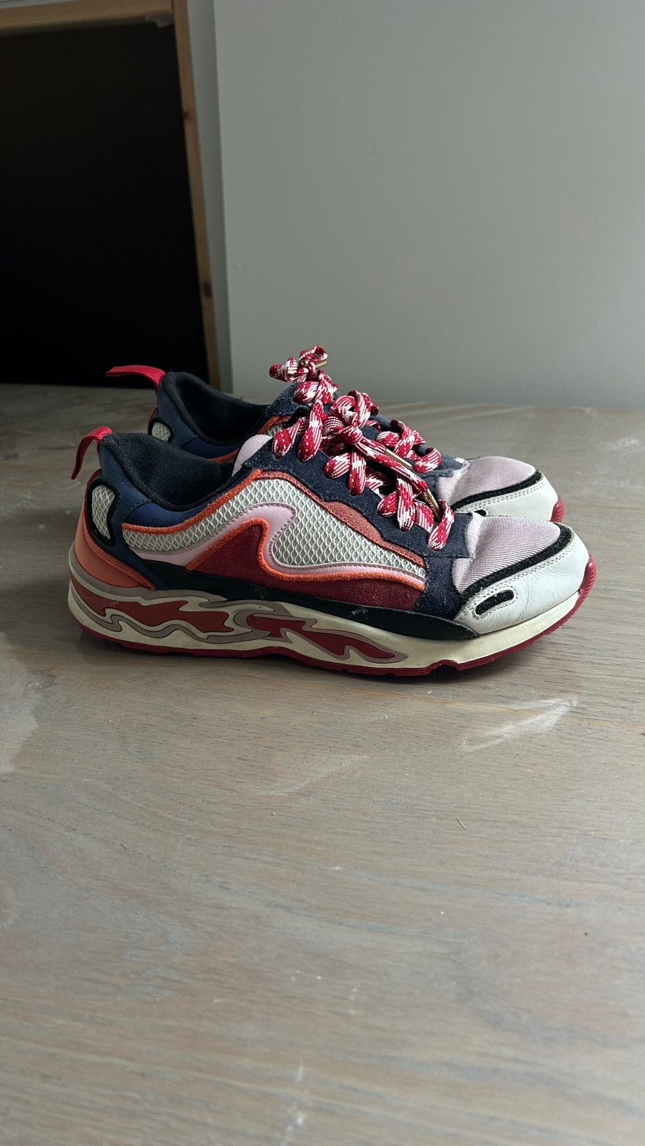 Design sneakers Sandro Flame, Kleding | Dames, Ophalen of Verzenden, Zo goed als nieuw, Wit, Sneakers of Gympen