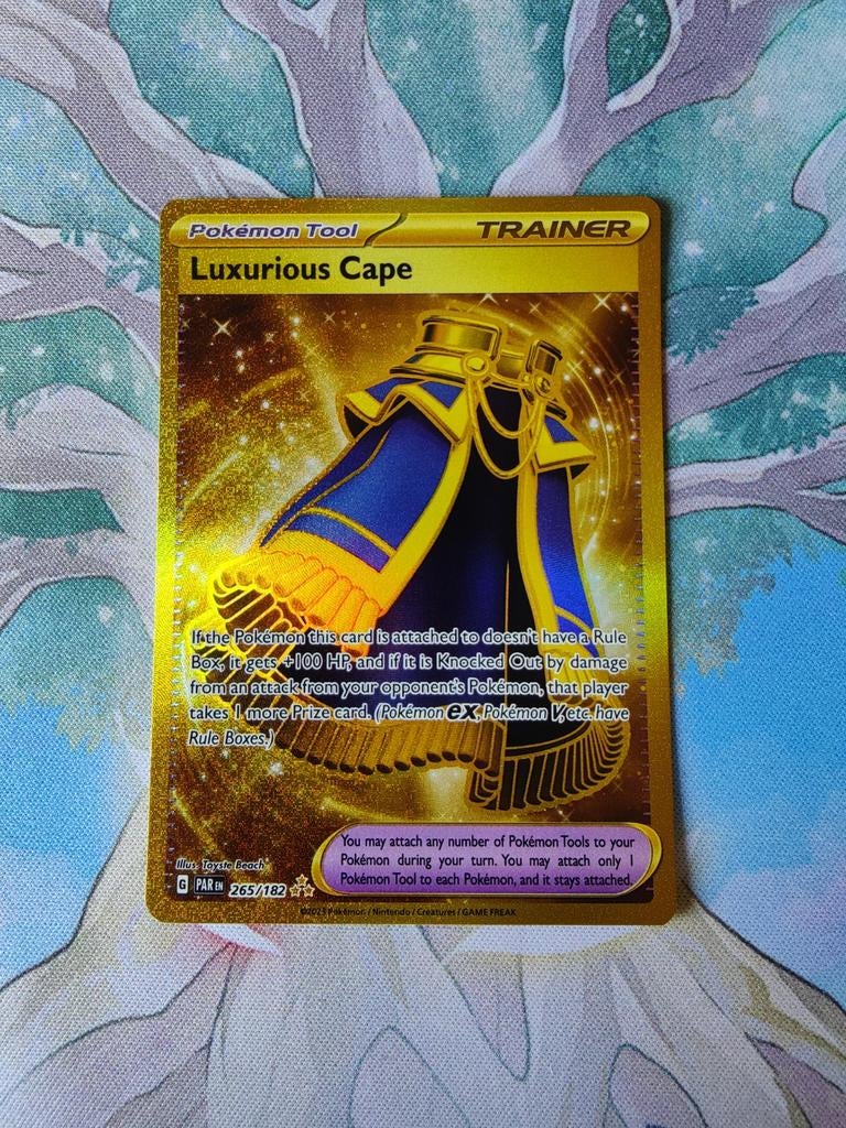 Pokemon paradox rift luxurious cape 265/182, Ophalen of Verzenden, Nieuw, Losse kaart, Foil