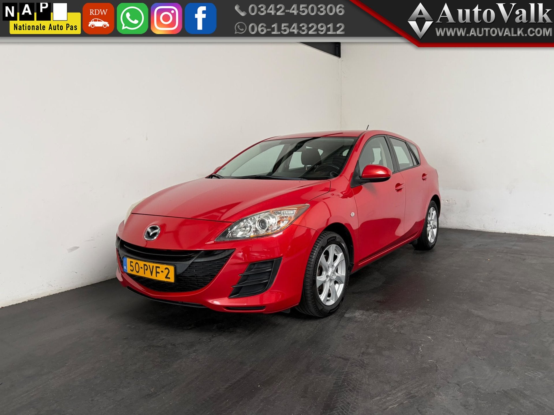 Mazda 3 1.6 Business. Cruise. Trekhaak! (bj 2011), Auto's, Voorwielaandrijving, Euro 5, 15 km/l, Gebruikt