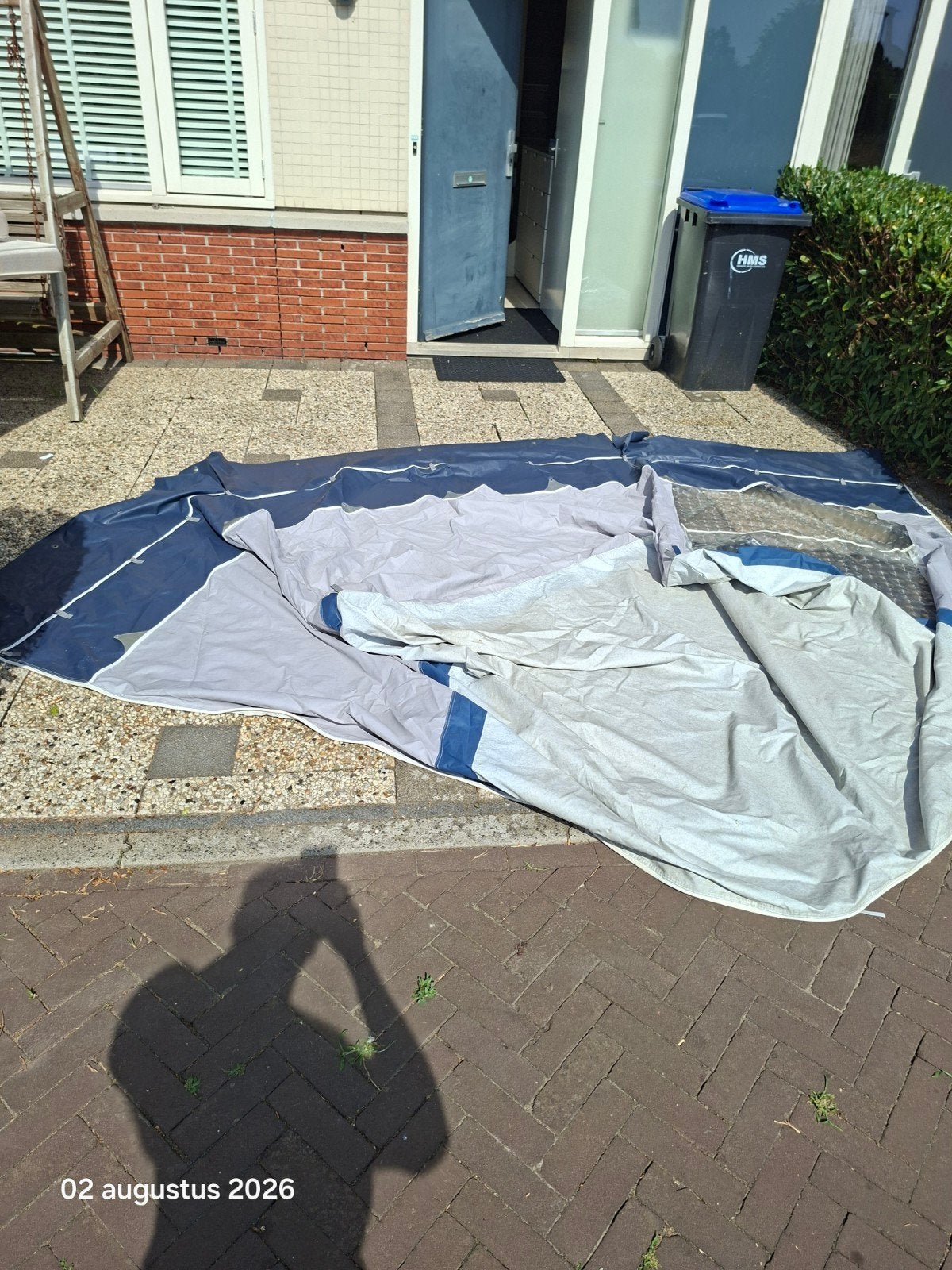 Erker compleet met stokken 250cm, Caravans en Kamperen, Ophalen of Verzenden, Zo goed als nieuw