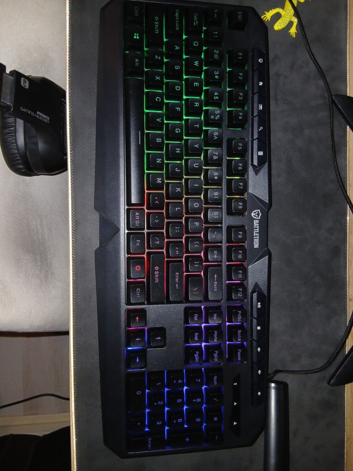 Gaming toetsenbord en muis set (Xbox, PlayStation, PC), Ophalen, Zo goed als nieuw, Battlettron / gaming.com