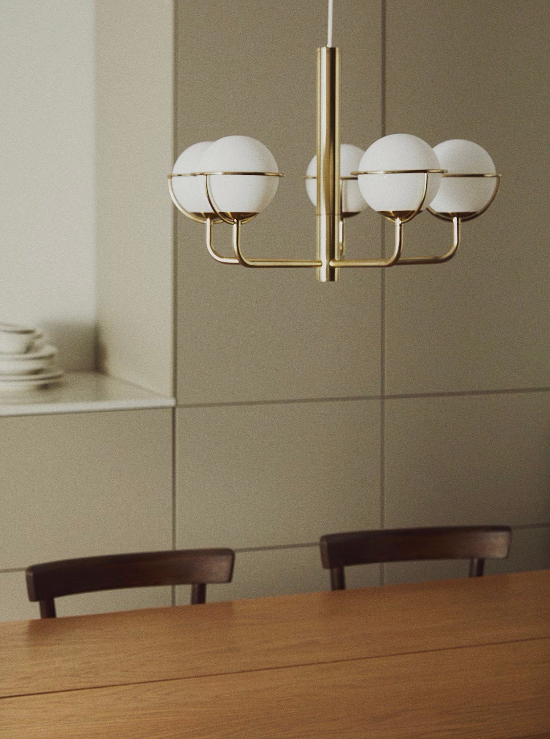 Goude hanglamp bollen retro, Ophalen of Verzenden, Zo goed als nieuw