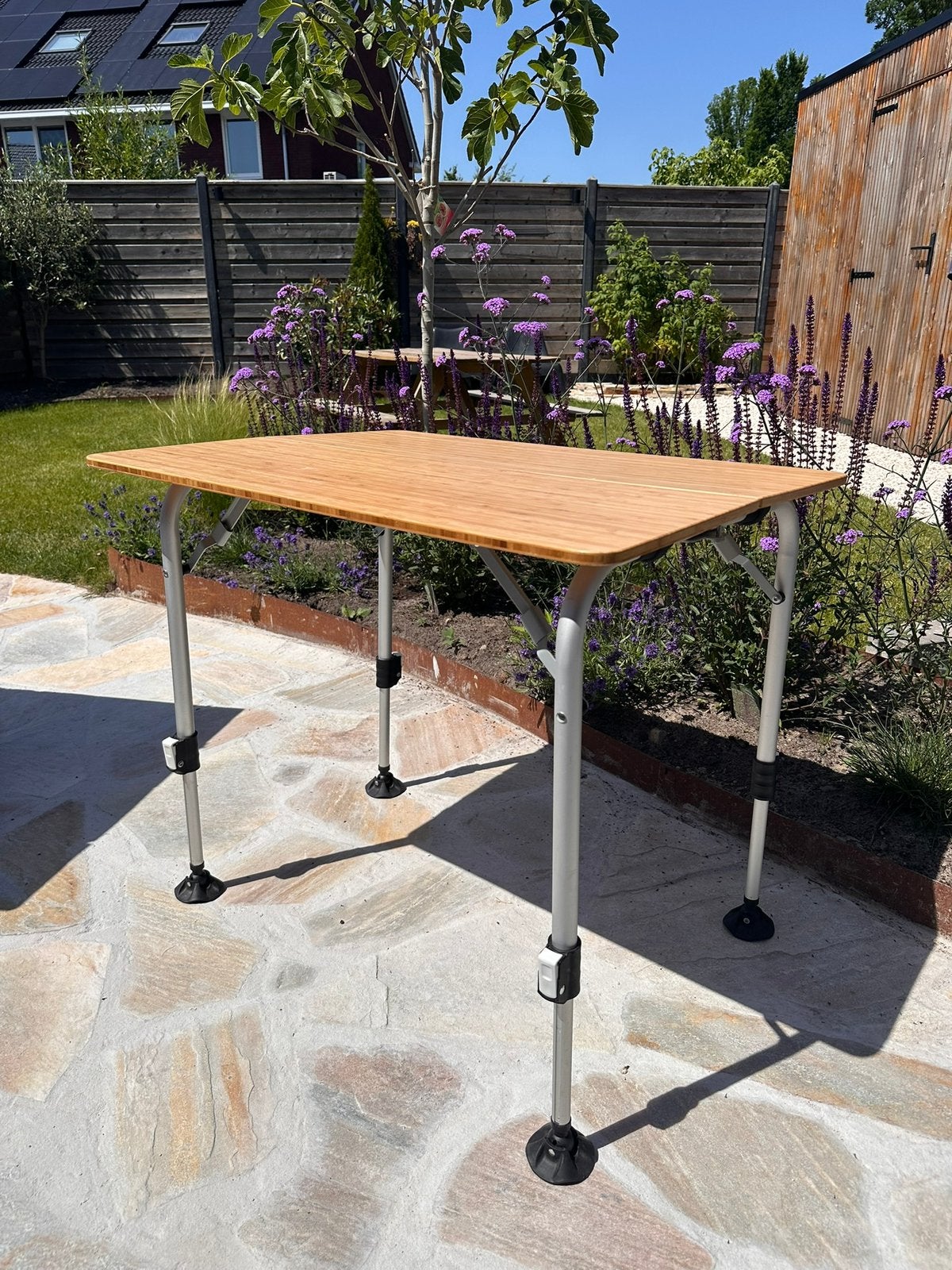 Human Nature bamboe campingtafel, Ophalen, Zo goed als nieuw, Campingtafel