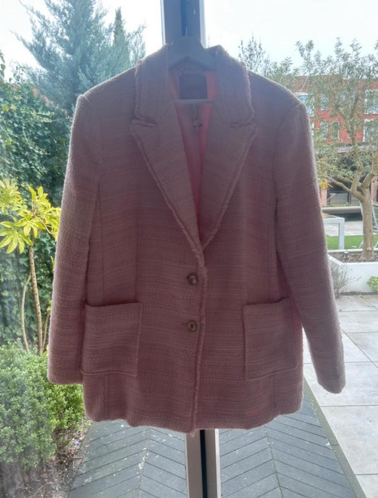 Zachtroze Guess Blazer - Maat XL, Verzenden, Maat 42/44 (L), Nieuw, Jasje
