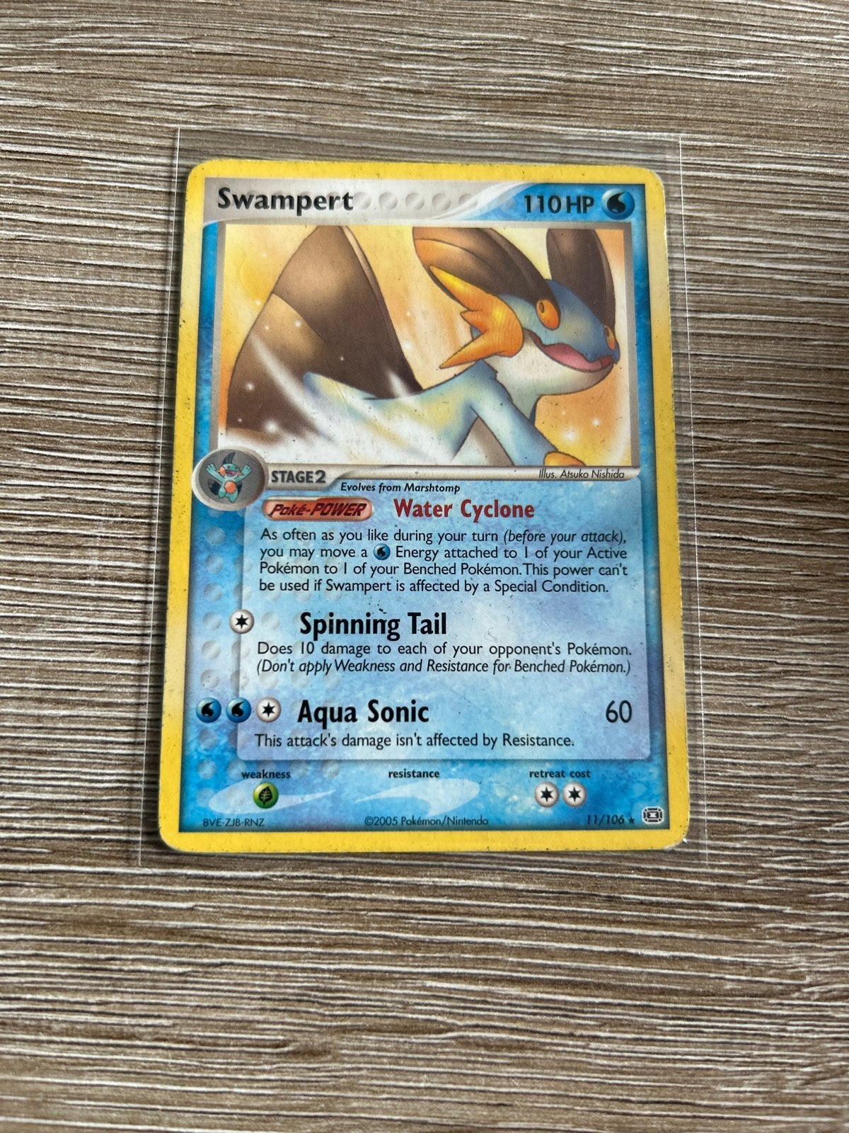 Pokémon Kaart Swampert 11/108 Holo Rare EX Deoxys, Ophalen, Gebruikt, Losse kaart, Foil