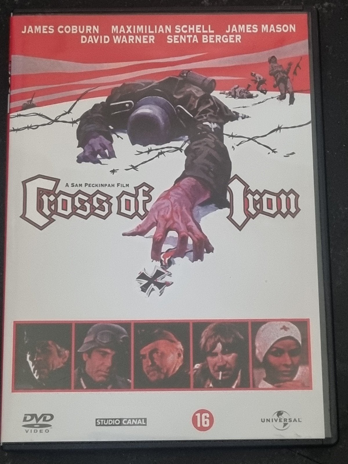 Cross of Iron DVD - James Coburn Oorlogsfilm, Gebruikt, Vanaf 16 jaar, Portugees, Ophalen of Verzenden