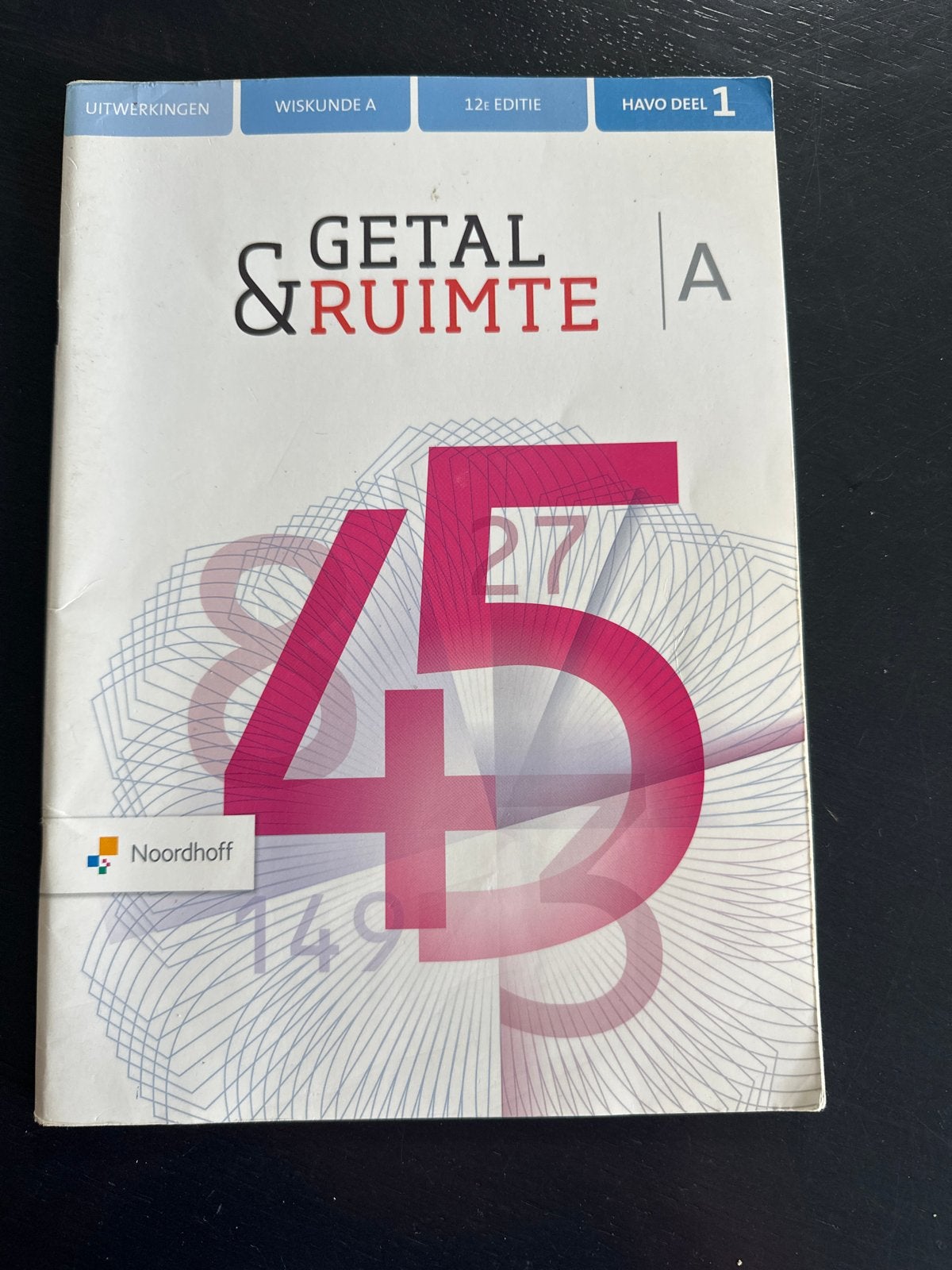 Getal & Ruimte Wiskunde A HAVO deel 1 uitwerkingen ed. 12, Boeken, Ophalen of Verzenden, Zo goed als nieuw, HAVO, Wiskunde A